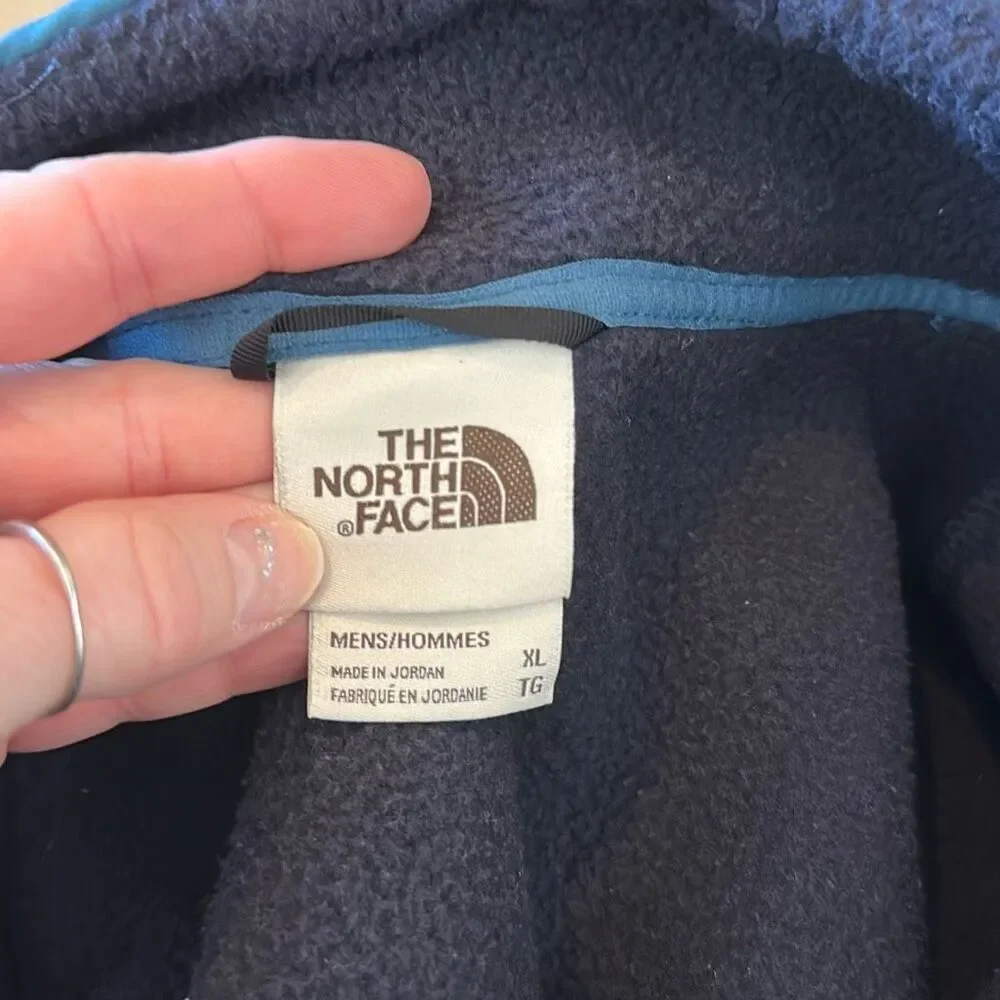 The North Face Men's Carbondale Blue Fleece‎ Vest Size XL Full Zip
